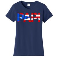 Papi American Flag Vintage Father's Day Women's T-Shirt