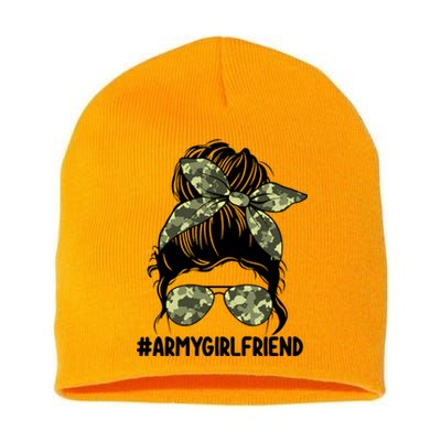 Proud Army Friend Tee For Army Wives Army Gift Short Acrylic Beanie