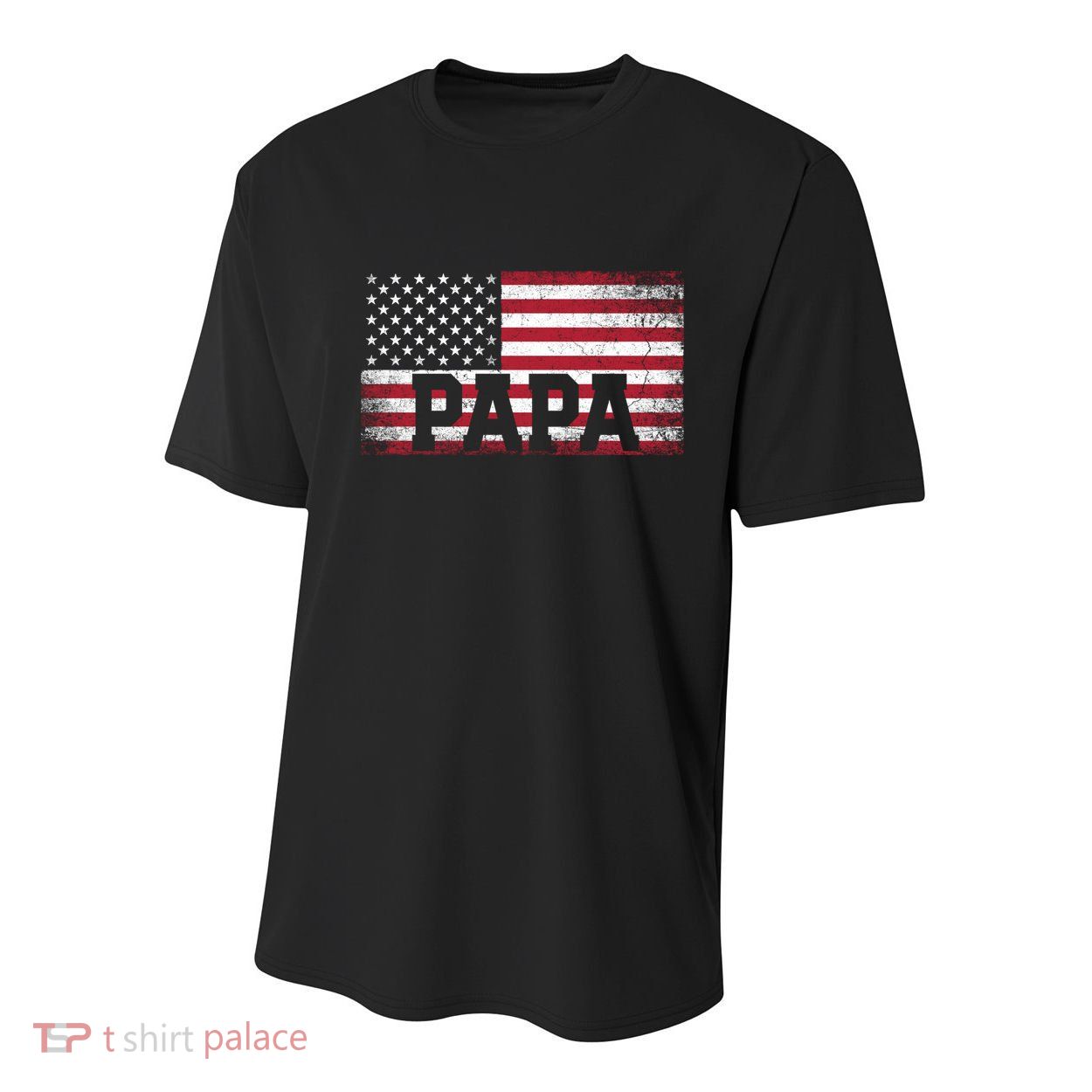 Papa American Flag FatherS Day 4th Of July Gift Grandpa Gift Youth Performance Sprint T-Shirt