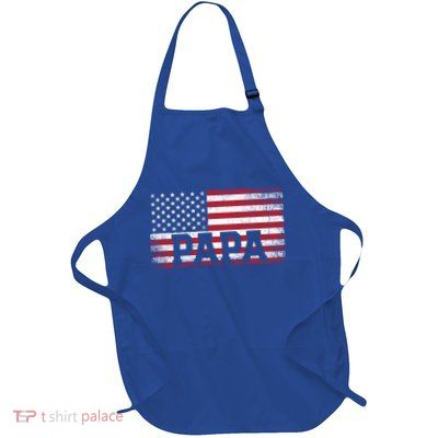 Papa American Flag FatherS Day 4th Of July Gift Grandpa Gift Apron