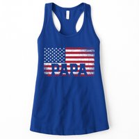 Papa American Flag FatherS Day 4th Of July Gift Grandpa Gift Womens Tank Top