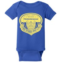 Proud Air Force Pararescue Veteran Vintage Flag Veterans Day Gift Baby Bodysuit