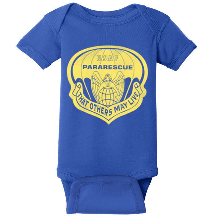 Proud Air Force Pararescue Veteran Vintage Flag Veterans Day Gift Baby Bodysuit