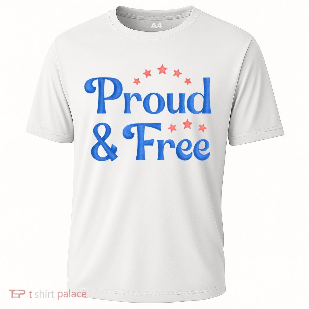 Proud And Free Usa 4th Of July Performance Shirt