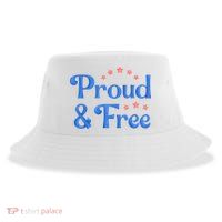 Proud And Free Usa 4th Of July Sustainable Bucket Hat