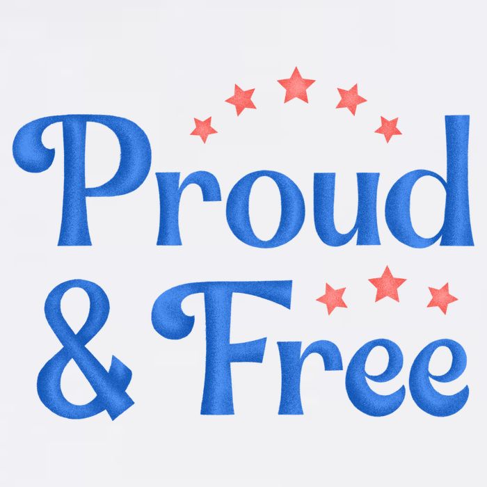 Proud And Free Usa 4th Of July Baby Bodysuit