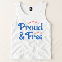 Proud And Free Usa 4th Of July Tank Top
