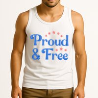 Proud And Free Usa 4th Of July Tank Top