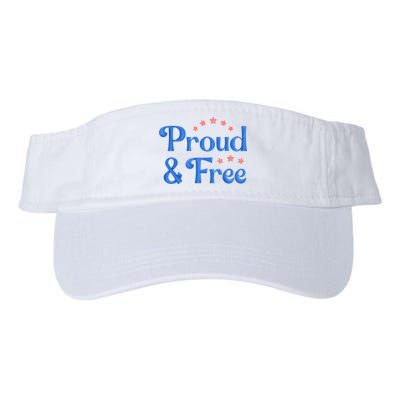 Proud And Free Usa 4th Of July Visor
