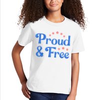 Proud And Free Usa 4th Of July Kids T-Shirt