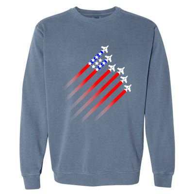 Proud Air Force Funny Gift Us Cool Gift Garment-Dyed Sweatshirt