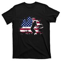 Patriotic American Flag Baseball design, Baseball design T-Shirt