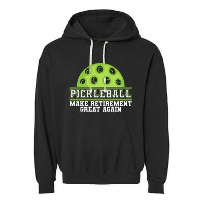 Pickleball Art For Women Pickleball Player Pickle Ball Garment-Dyed Fleece Hoodie