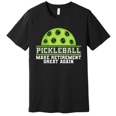 Pickleball Art For Women Pickleball Player Pickle Ball Premium T-Shirt