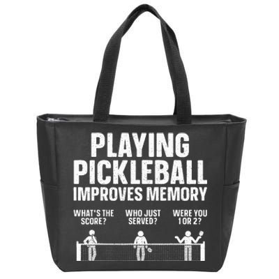 Pickleball Art For Paddle Sport Pickleball Lover  Zip Tote Bag