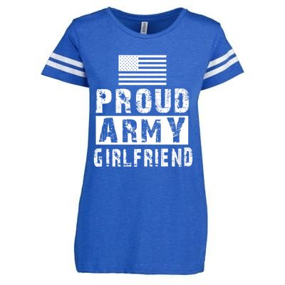 Proud Army Friend Family Military Appreciation Graphic Great Gift Enza Ladies Jersey Football T-Shirt