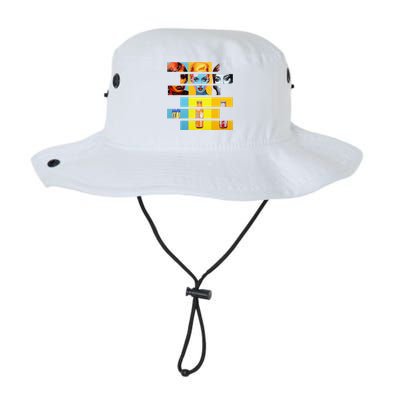 Pop Art Fusion Fragmented Faces & Soda Pop Bottles Legacy Cool Fit Booney Bucket Hat