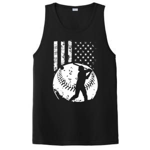 Patriotic American Flag Baseball Design Baseball Design Cute Gift PosiCharge Competitor Tank