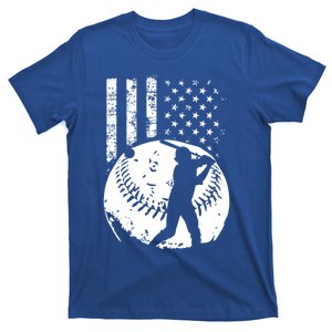 Patriotic American Flag Baseball Design Baseball Design Cute Gift T-Shirt