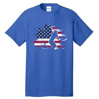 Patriotic American Flag Baseball Design Baseball Design Gift Tall T-Shirt