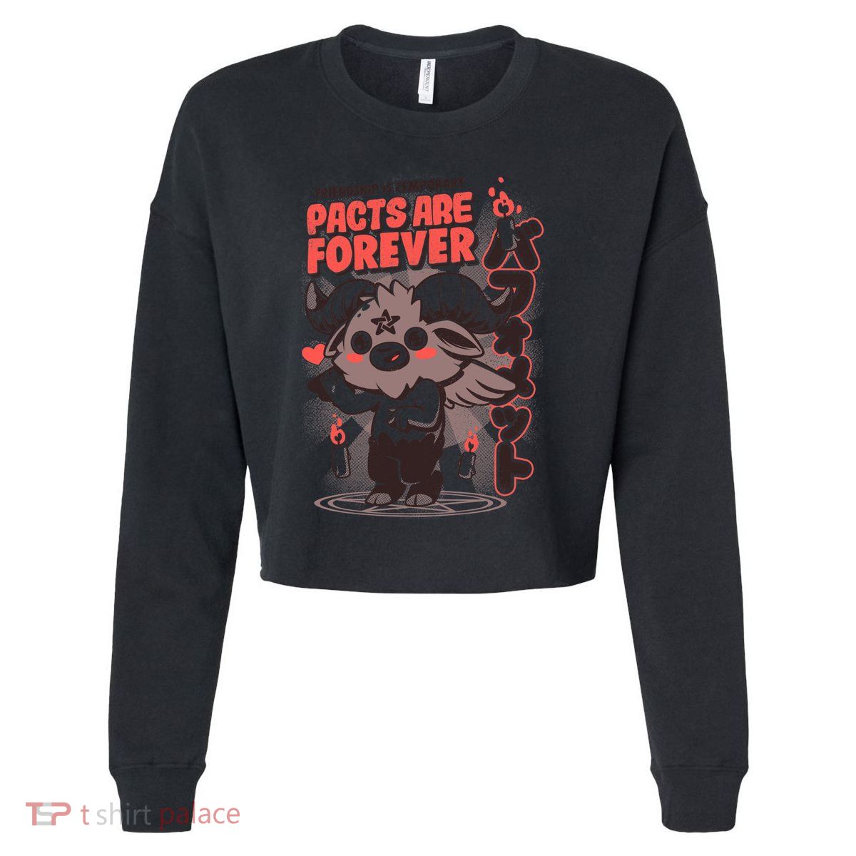 Pacts Are Forever Cropped Pullover Crew