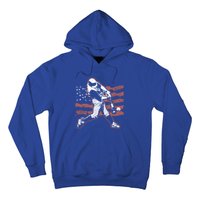 Patriotic American Flag Baseball Design Baseball Design Gift Hoodie