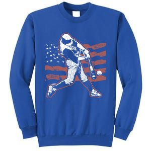 Patriotic American Flag Baseball Design Baseball Design Gift Sweatshirt