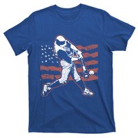 Patriotic American Flag Baseball Design Baseball Design Gift T-Shirt