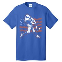 Patriotic American Flag Baseball Design Baseball Design Gift Tall T-Shirt