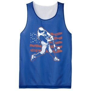 Patriotic American Flag Baseball Design Baseball Design Gift Mesh Reversible Basketball Jersey Tank