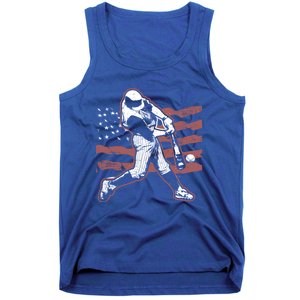 Patriotic American Flag Baseball Design Baseball Design Gift Tank Top