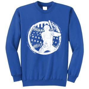 Patriotic American Flag Baseball Design Baseball Design Gift Sweatshirt