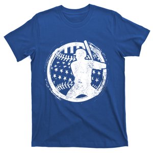 Patriotic American Flag Baseball Design Baseball Design Gift T-Shirt