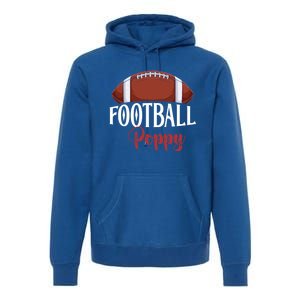 Proud American Football Poppy Funny Gift For FatherS Day Gift Premium Hoodie