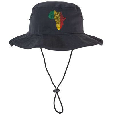 Pan African Flag Fingerprint Black History Month Proud Gift Legacy Cool Fit Booney Bucket Hat