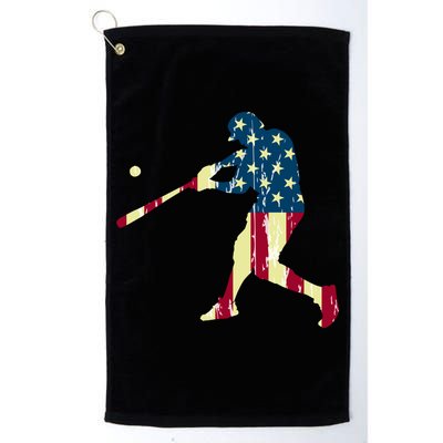 Patriotic American Flag Baseball Gift Baseball Gift Golf Towel