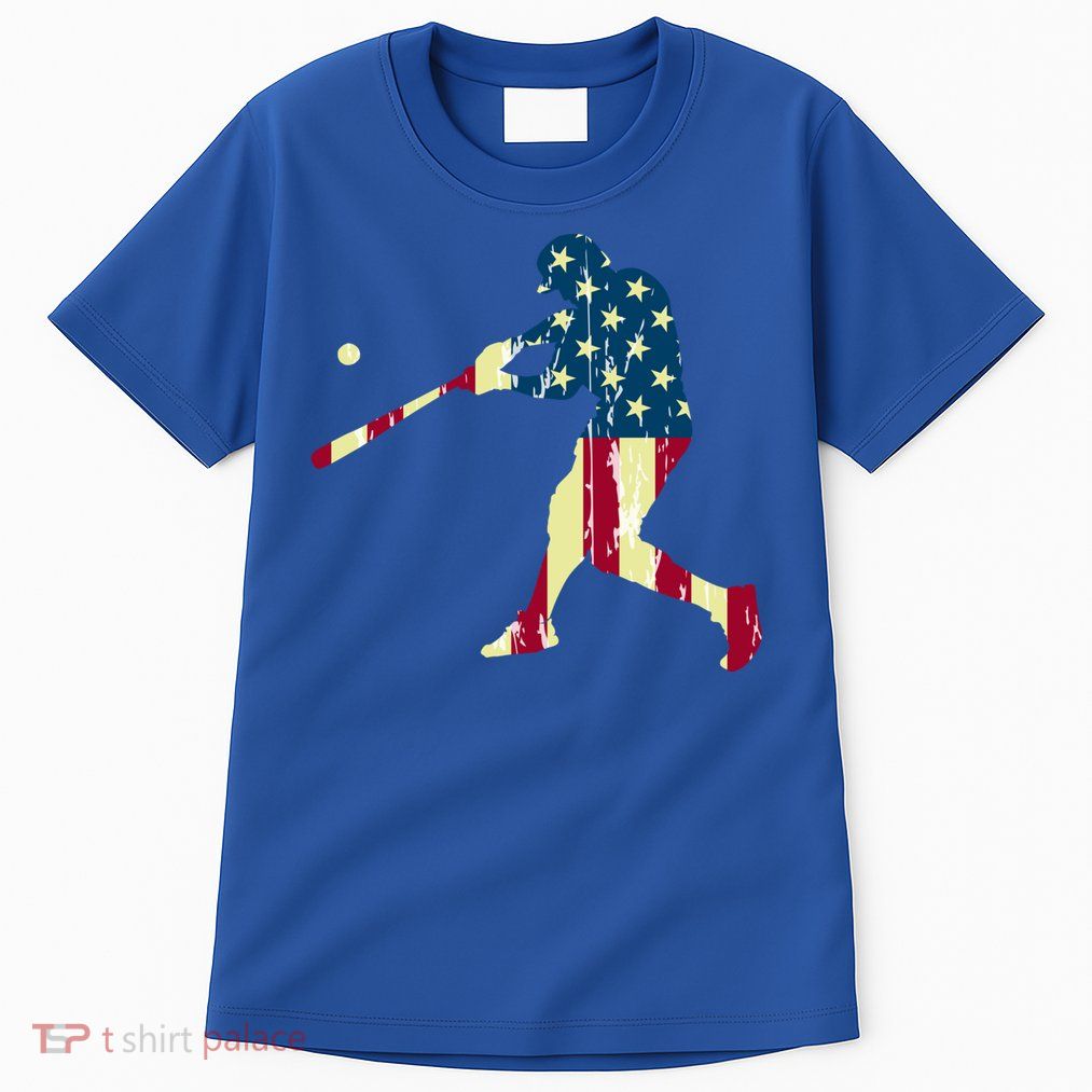 Patriotic American Flag Baseball Gift Baseball Gift Tall T-Shirt