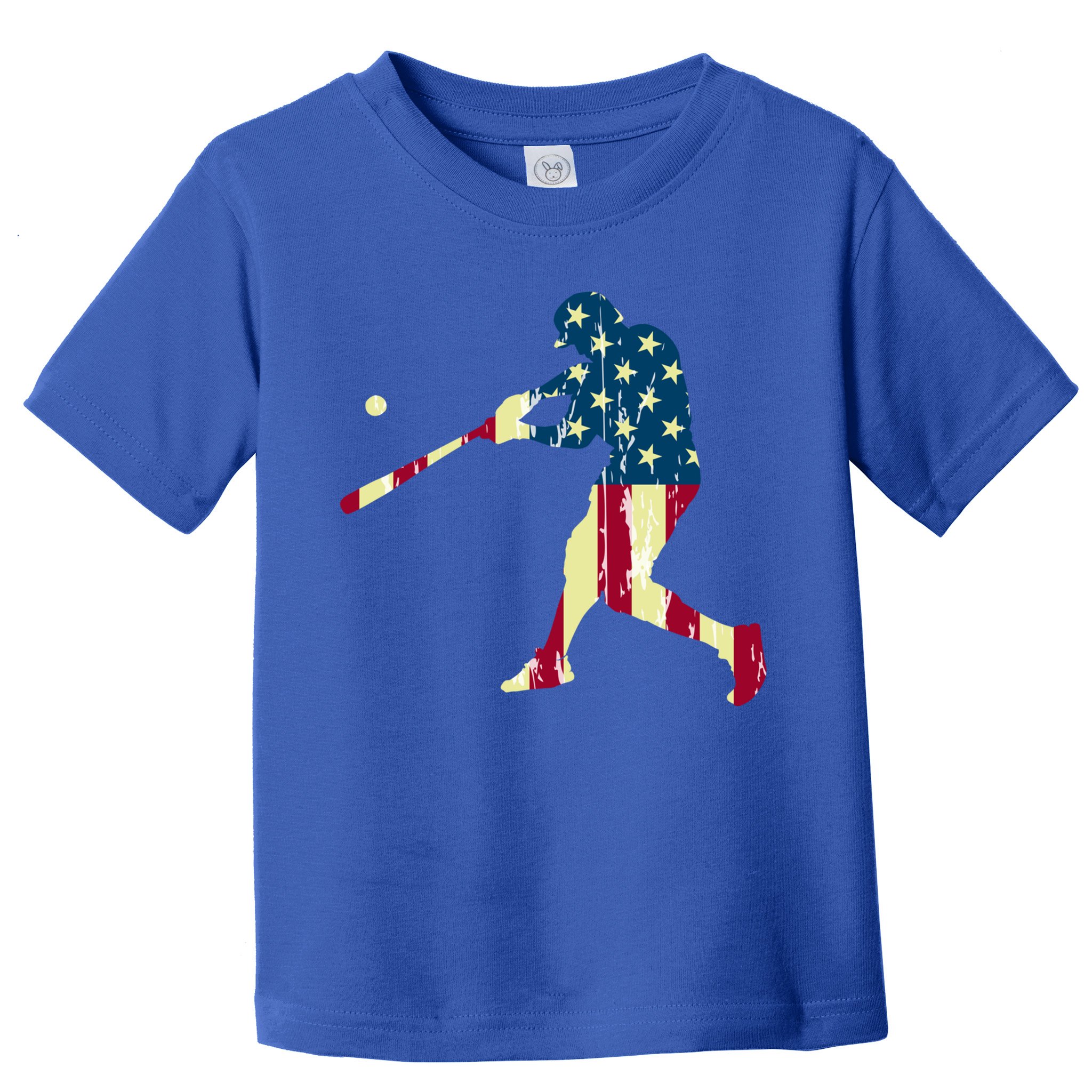 Patriotic American Flag Baseball Gift Baseball Gift Toddler T-Shirt