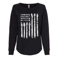 Patriotic AMERICAN FLAG Guitar Guitarist Gift Musician Womens California Wash Sweatshirt