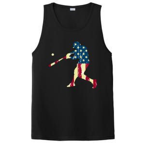 Patriotic American Flag Baseball Cute Gift Baseball Cute Gift Cute Gift PosiCharge Competitor Tank