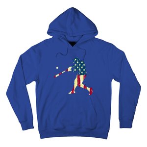 Patriotic American Flag Baseball Cute Gift Baseball Cute Gift Cute Gift Hoodie