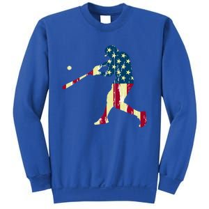 Patriotic American Flag Baseball Cute Gift Baseball Cute Gift Cute Gift Sweatshirt