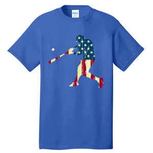 Patriotic American Flag Baseball Cute Gift Baseball Cute Gift Cute Gift Tall T-Shirt