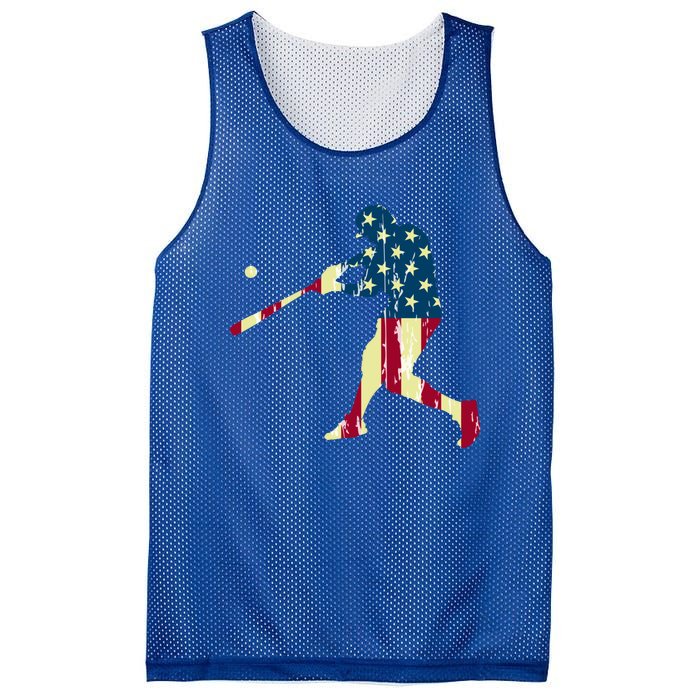 Patriotic American Flag Baseball Cute Gift Baseball Cute Gift Cute Gift Mesh Reversible Basketball Jersey Tank