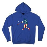 Patriotic American Flag Baseball Cute Gift Baseball Cute Gift Cute Gift Tall Hoodie