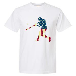 Patriotic American Flag Baseball Cute Gift Baseball Cute Gift Cute Gift Garment-Dyed Heavyweight T-Shirt