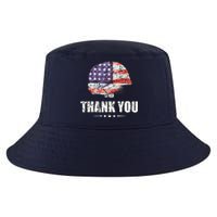 Patriotic American Flag Thank You Cool Comfort Performance Bucket Hat