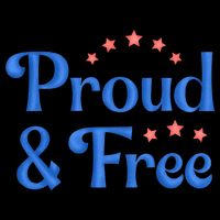 Proud And Free USA Holiday Drawstring Bag