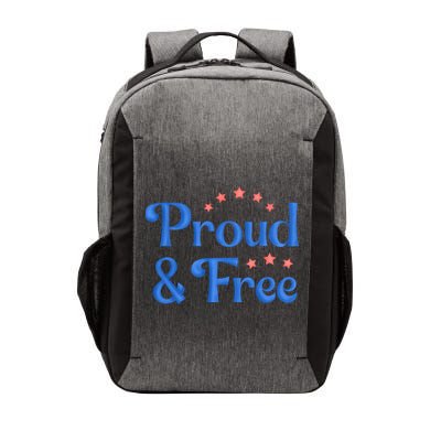 Proud And Free USA Holiday Vector Backpack