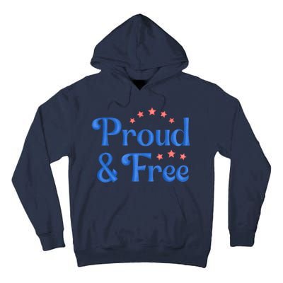 Proud And Free USA Holiday Tall Hoodie